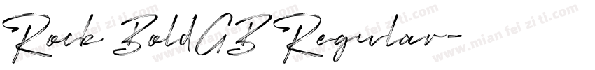 Rock BoldGB Regular字体转换